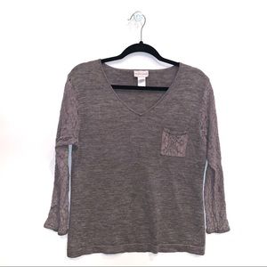 Soft Surroundings | Style 26339 Grey Sweater Top